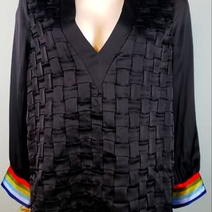 NWT Cynthia Rowley  Long Sleeve Silk  Blouse